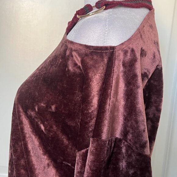 THE ONLY ALICE Maroon Burgundy Long Sleeve Sweater Top Size XS - Picture 8 of 16